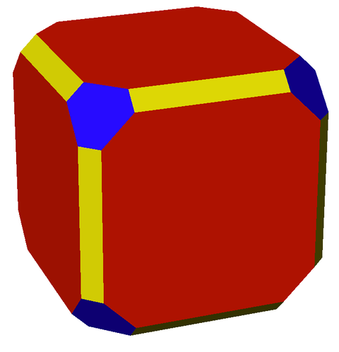 Truncated. Ромбокубооктаэдр. Truncated Rhombicuboctahedron. Ромбокубооктаэдр развертка. Куб со скошенными гранями.