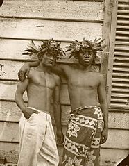 Two Tahitian men, 1870, Paul-Émile Miot.jpg