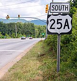 US 25A towards Arden US25A-South.jpg