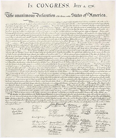 La Declaración de Independencia de los Estados Unidos de América introdujo en la cultura universal el concepto político de independencia