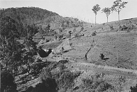 Up Brisbane Mail crosses over number 5 spiral tunnel.jpg