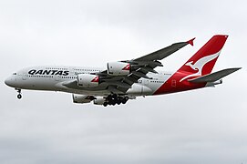 Airbus A380 należący do linii Qantas