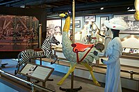 Various wooden rides, Herschell Carousel Factory Museum.jpg