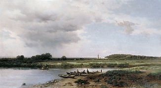 "View of the Kazanka River" av Lev Lvovich Kamenev