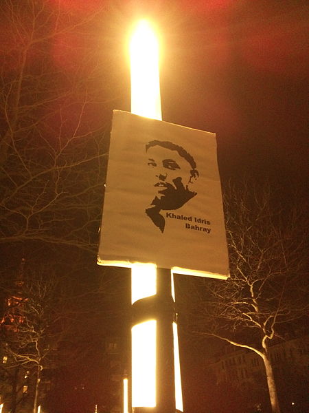 Vigil in dresden for khalid idris bahray