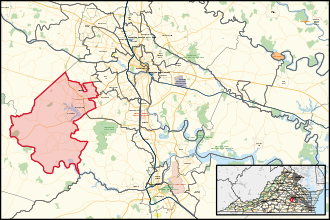 District map from the 2023 election Virginia's 73rd House of Delegates district (since 2024).svg