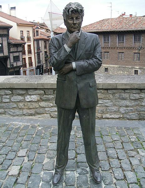 Follett statue in Vitoria-Gasteiz, Basque Country, Spain