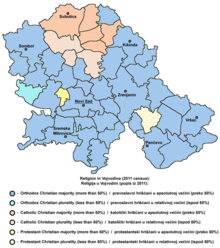 Religion map of Vojvodina (municipality data) Vojvodina religion2011.png