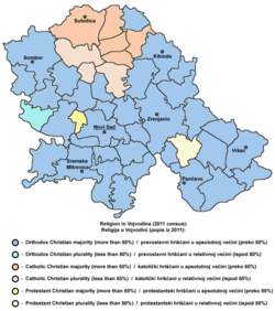 Religious map of Vojvodina Vojvodina religion2011.png