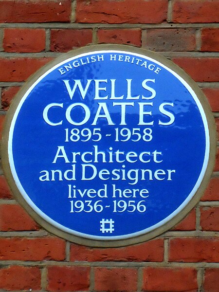 File:WELLS COATES 1895-1958 Architect and Designer lived here 1936-1956.jpg