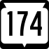 Markerul autostrăzii de stat 174