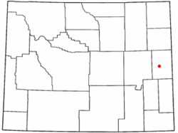 Location of Lance Creek, Wyoming