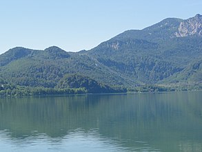 Walchenseekraftwerk vom Kochesee gesehen