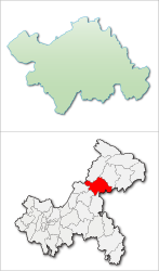 Distretto di Wanzhou – Mappa