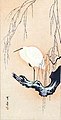 Ватанабе Сьотей. «Біла чапля і верба»