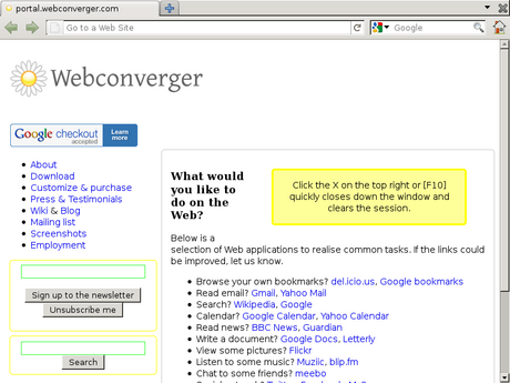 Webconverger