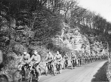 German Wehrmacht bicycle troops.