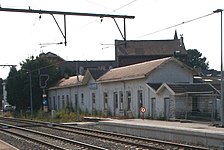 Ancien bâtiment voyageurs du XIXe siècle, désormais démoli.