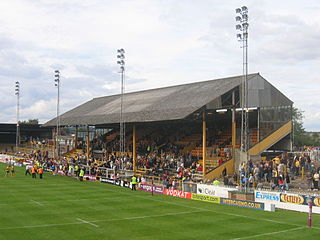 <span class="mw-page-title-main">The Jungle (Wheldon Road)</span> Rugby league stadium in Castleford, England