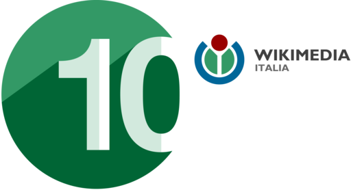 Wikimedia Italia 10th anniversary logo hi