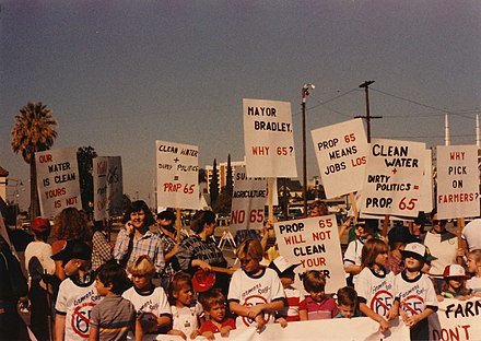 1986 Protest against Proposition 65