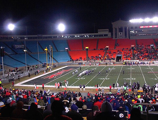 A Chicago Enforcers XFL game at Soldier Field