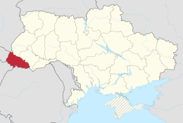 Oblast de Transcarpazzia - Localizazion