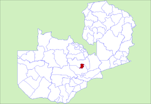 District location in Zambia