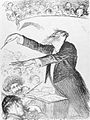 M. Edouard Colonne laissant échapper un pianissimo, dessin de Charles Léandre[20].