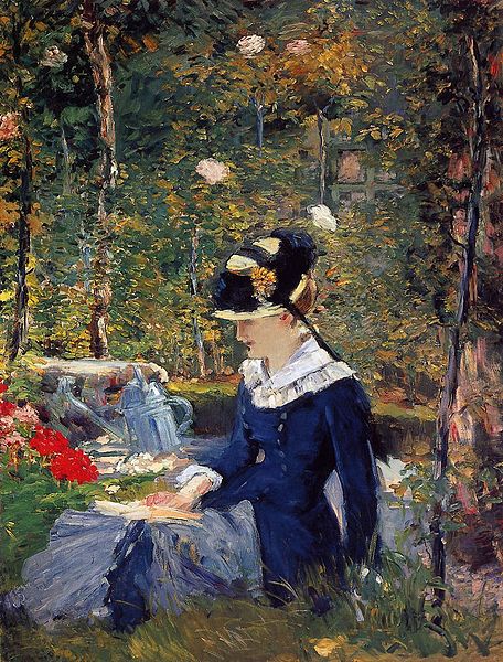 File:Édouard Manet - Jeune fille au seuil du jardin de Bellevue.jpg