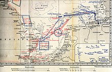 Outline map; bombardment of Yarmouth by German naval forces on 3 November 1914 Ubersichtskarte. Beschiessung von Yarmouth am 3. November 1914 durch deutsche Seestreitkrafte.jpg