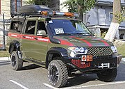 Специальный автомобиль групп разминирования на базе пикапа УАЗ-2363