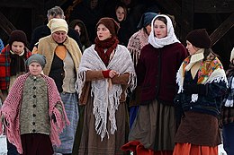 Actors from Germany in film "Als der Tod ins Leben wuchs" of Sebastian Ed Erhenberg as Volga Germans, Sanok 2013 0738 Regisseur Ed Ehrenberg beim Dreh zu - Als der Tod ins Leben wuchs - im Volksmuseum von Sanok.jpg