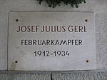 Josef Gerl - memorial plaque