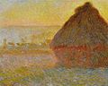 1289 Grainstack at Sunset, Meule, soleil couchant, 1891, Oil on Canvas, Museum of fine Arts, Boston, MA.JPG