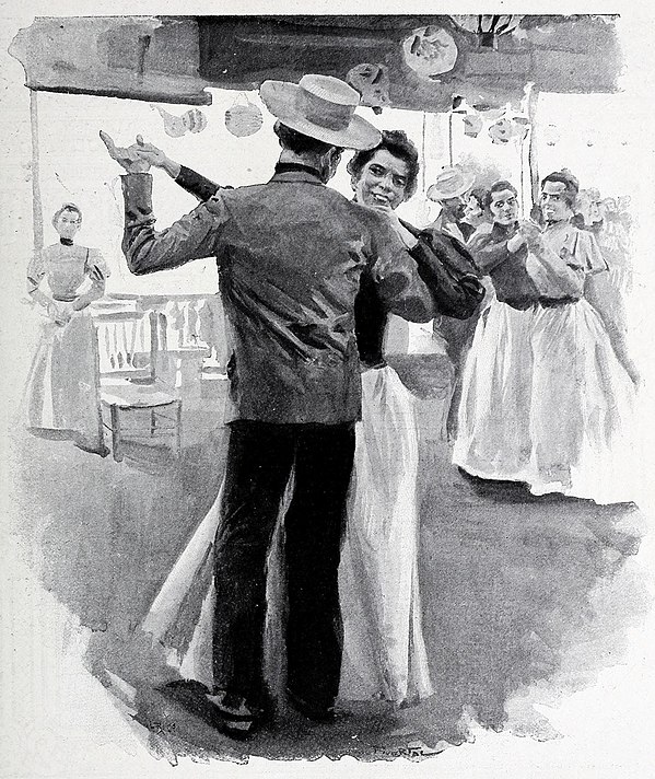 «El agarrao. Baile madrileño» (1898).