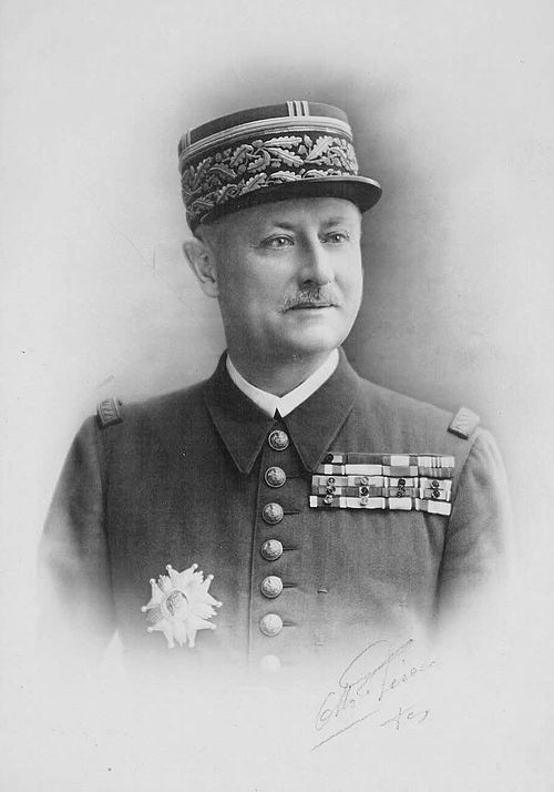 General Paul Azan, a recipient of the Croix de Guerre TOE