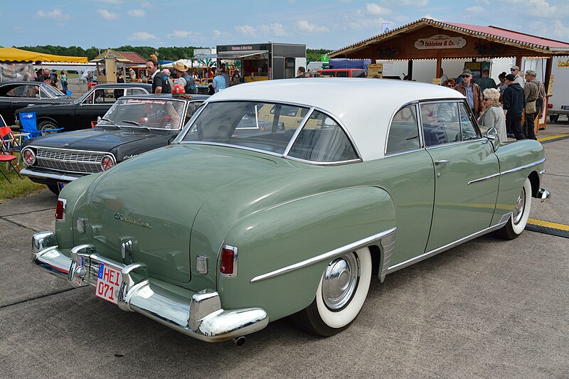 File:1950 Chrysler Windsor Newport hardtop coupe, Schleswig-Holstein, Hohenlockstedt, Classic Motor Days (2016) NIK 1104.jpg