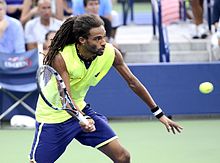 Brown at the 2014 US Open. 2014 US Open (Tennis) - Tournament - Dustin Brown (15140179685).jpg