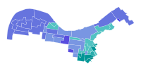 Results by precinct:
Stevenson
50-60%
60-70%
70-80%
80-90%
Bell
50-60%
60-70%
70-80%
80-90% 2022 Kentucky House of Representatives 43rd district Democratic primary election results map by precinct.svg