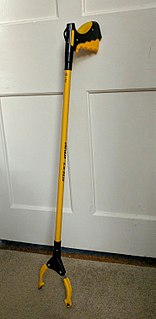 Reach extender Long stick with a grabber on the end to pick up things easily