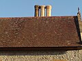 Pugin Hall, Rampisham, Dorset. Detail of chimney stacks