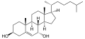 Deutsch: Struktur von 7alpha-Hydroxycholesterin English: Structure of 7alpha-hydroxycholesterol