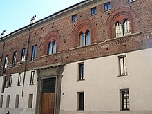 Remains of the original decoration of the Archbishop's Palace. 863MilanoArcivescovado.JPG