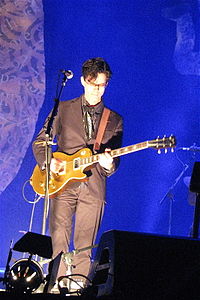 Adam Donovan on lead guitar for Augie March, Canberra, November 2007. Adam Donovan Augie March.jpg