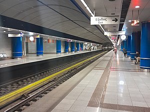 Μετρό Αθήνας Σταθμός Αγία Μαρίνα: Περιγραφή, Ιστορικό, Ονομασία