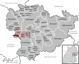 Kaart van Aichelberg