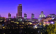 Albany skyline Albany Night 1.JPG