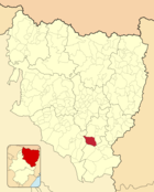 Ubicación del municipio en el mapa de la provincia