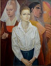 «Тры мадонны», 1987 год, палатно, алей, 130 х 100 см